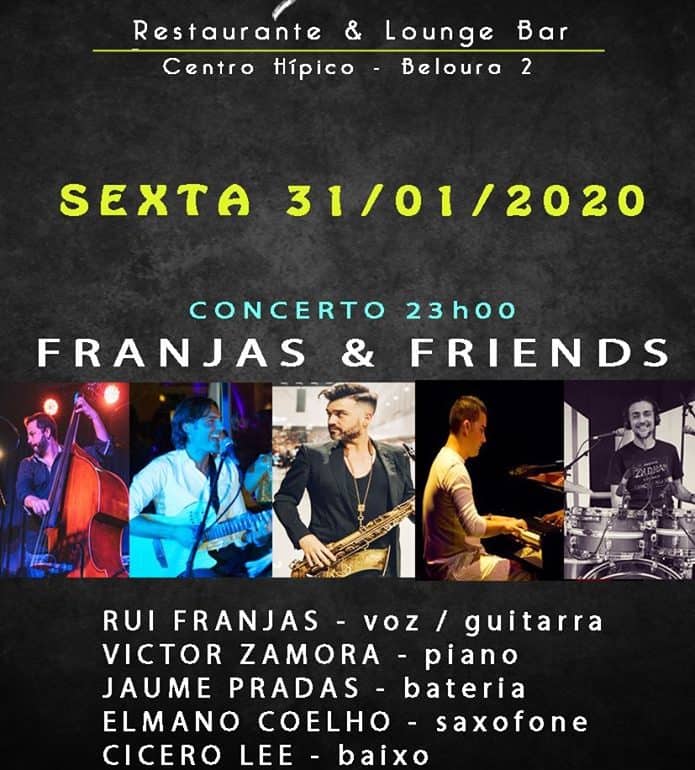 Franjas and Friends no B2 restaurante 31 Janeiro 2020